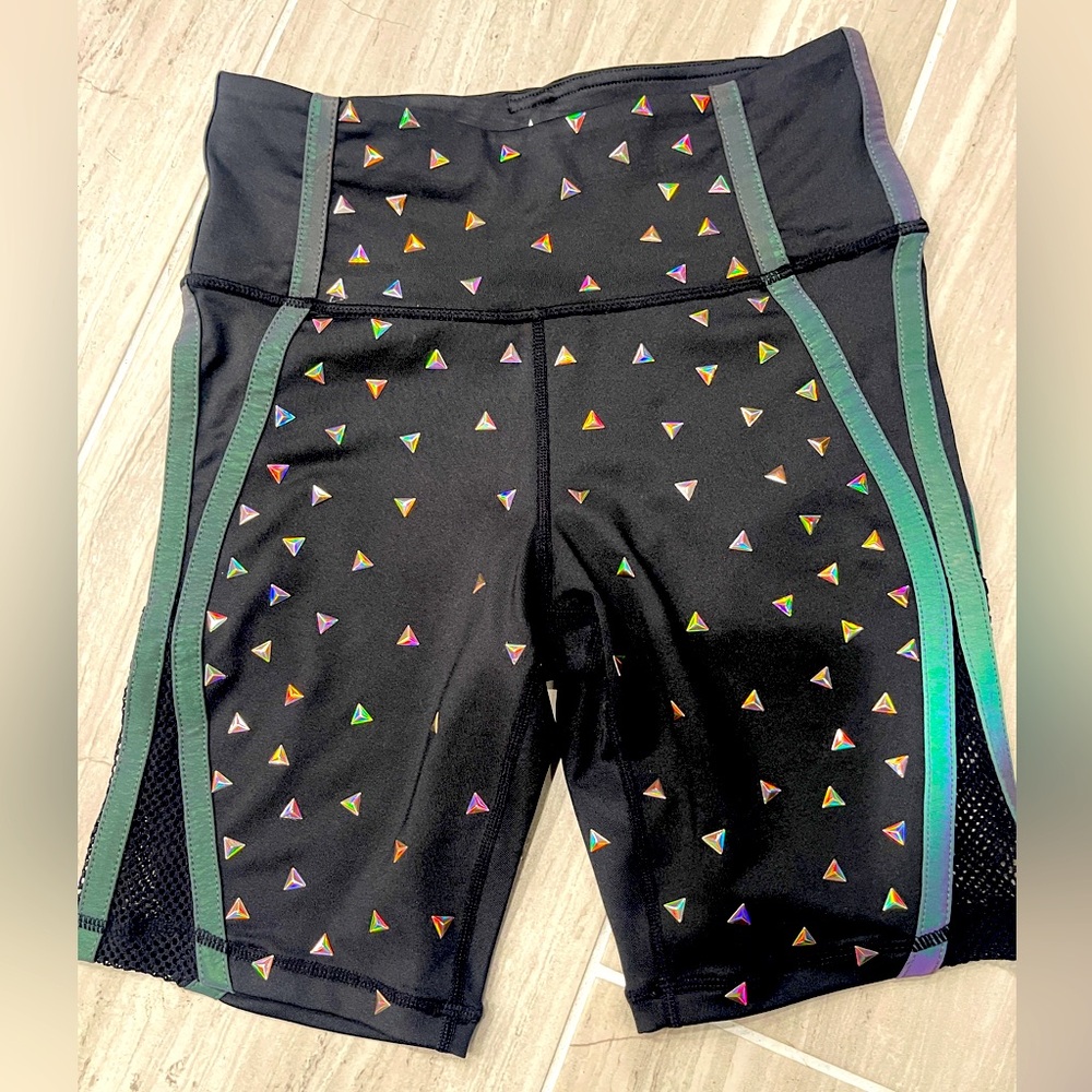 REBEL AS Black Reflective Shorts